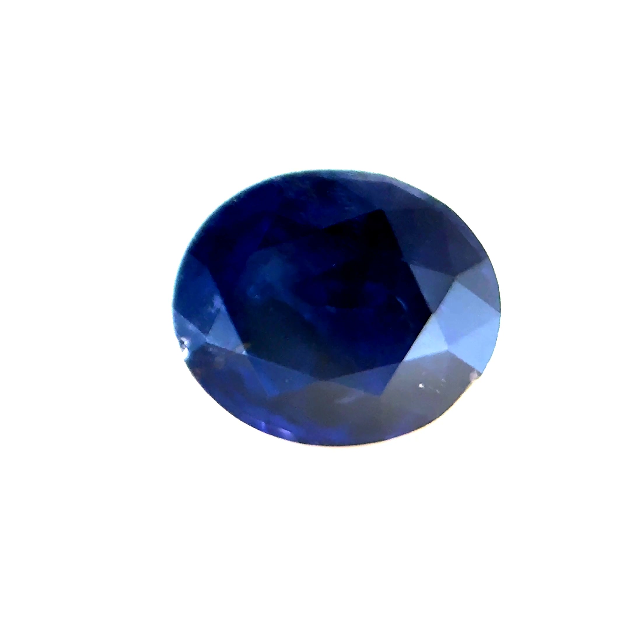 1.25ct Dark Blue Sapphire Vs Oval Shape (6.4x5.4x3.7 mm) HEATED gemstone from Ceylon