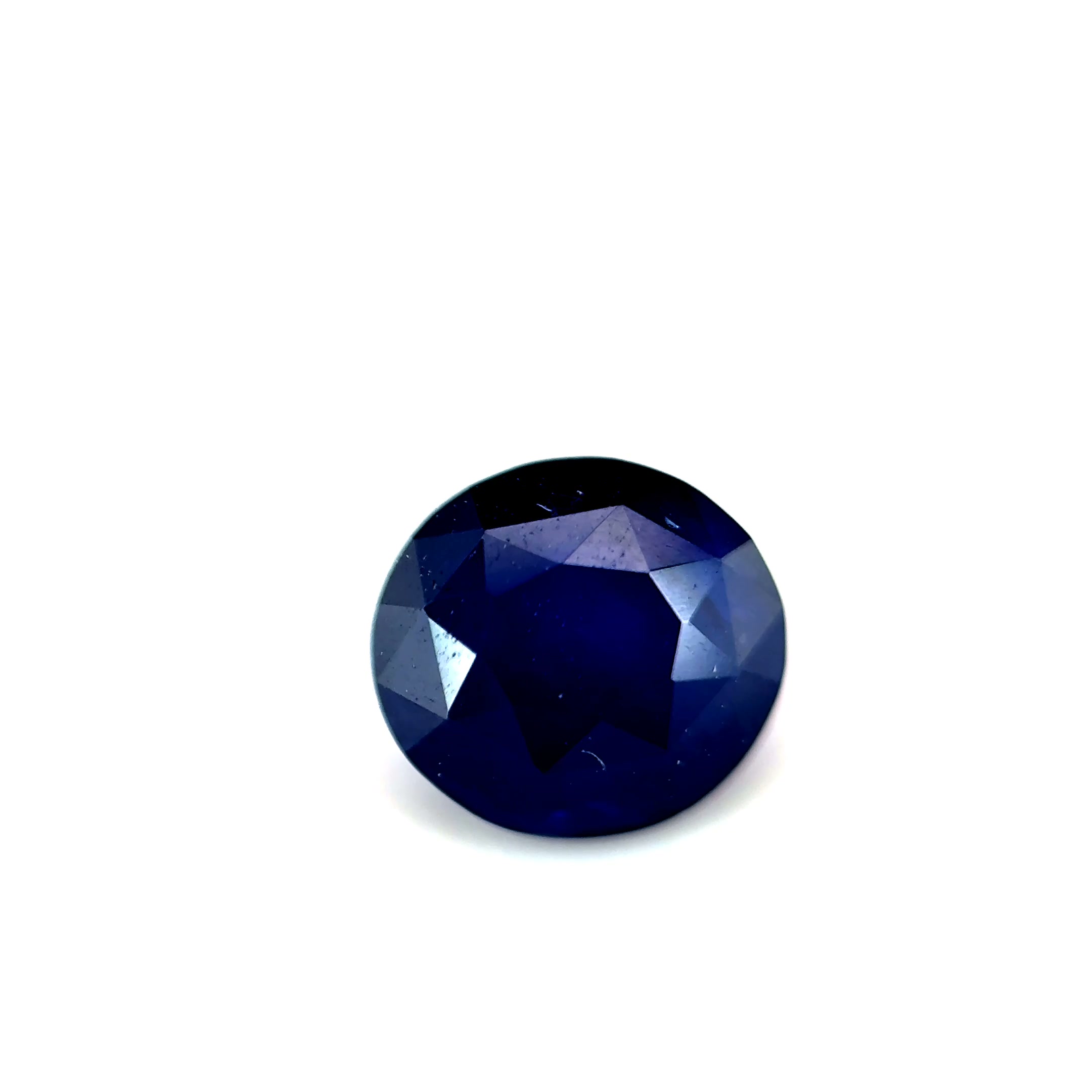 1.2ct Dark Blue Sapphire Vs Oval Shape (5.9x5.5x4.5 mm) HEATED gemstone from Ceylon