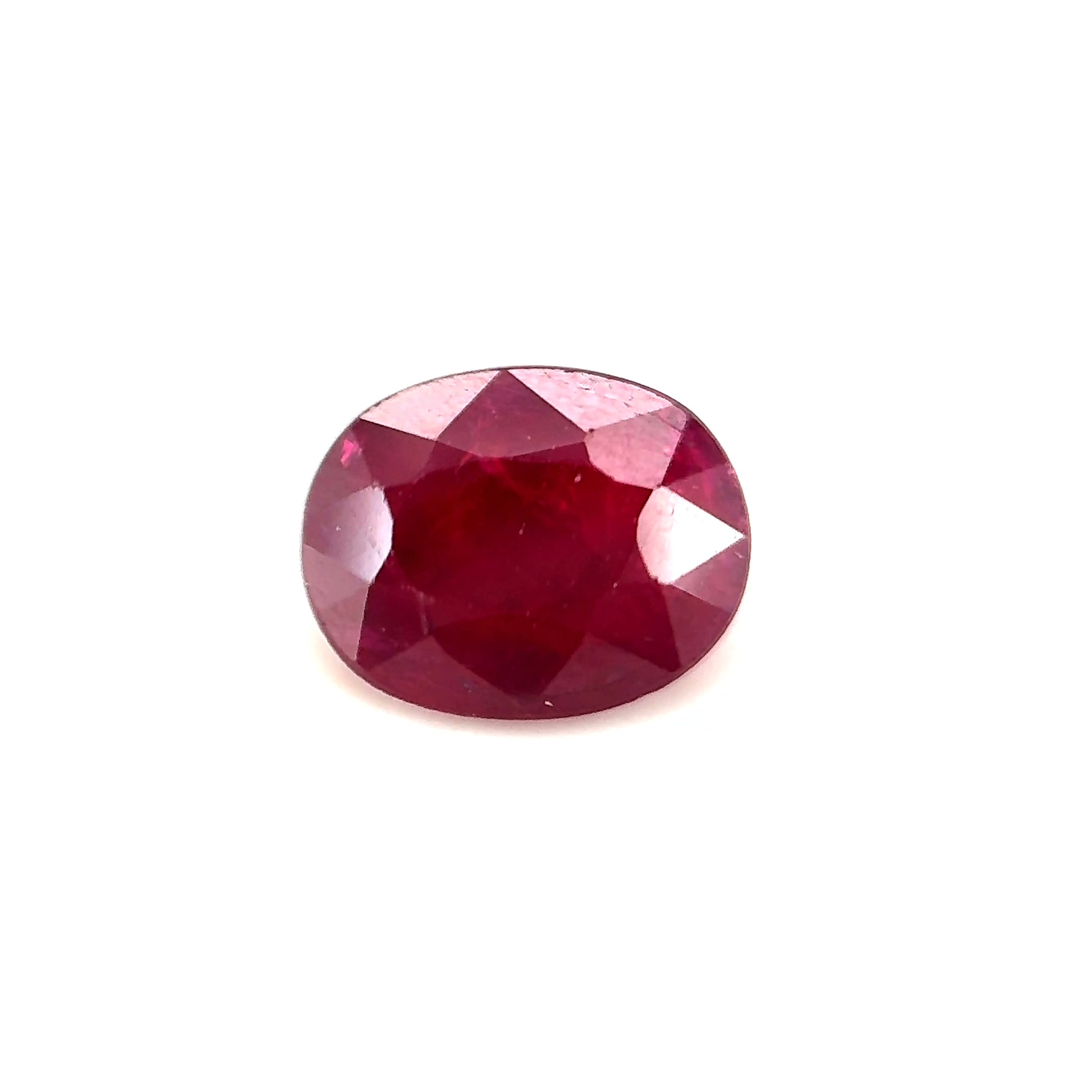 1.45ct Red Ruby Vs Oval Shape (7x5.4x3.4 mm) UNHEATED gemstone