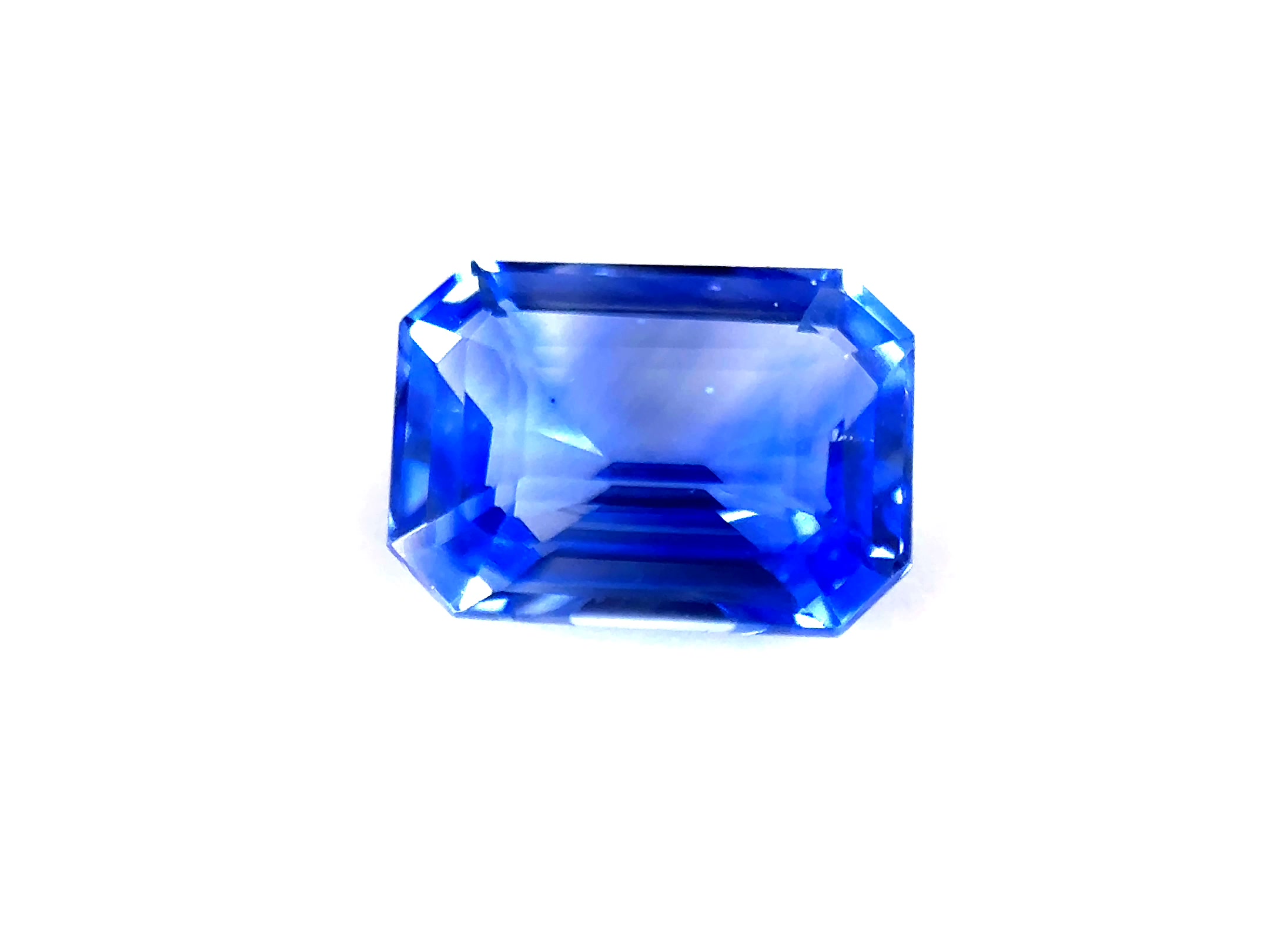 1.3ct Blue Sapphire Flawless (fl) Emerald Shape (7.1x4x3 mm) Unheated gemstone from Sri Lanka