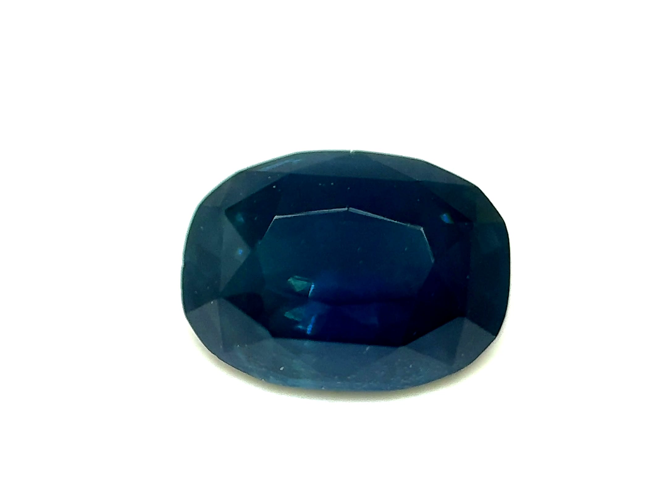 2.10ct Dark Slate Blue Sapphire VVS Antique Cushion Shape (9x6x5 mm) Heated gemstone from Sri Lanka