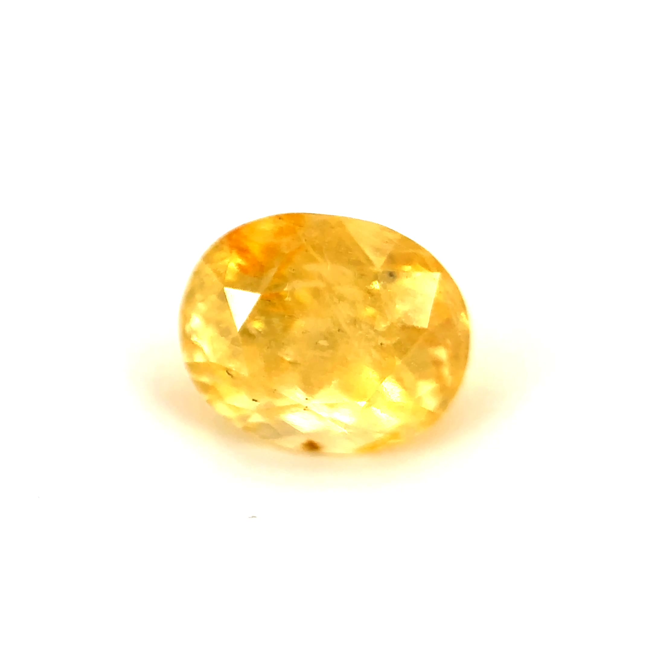 1.4ct Yellow Sapphire Vs - Oval Shape (6.6x5.4x4.9 mm) UNHEATED gemstone from Ceylon