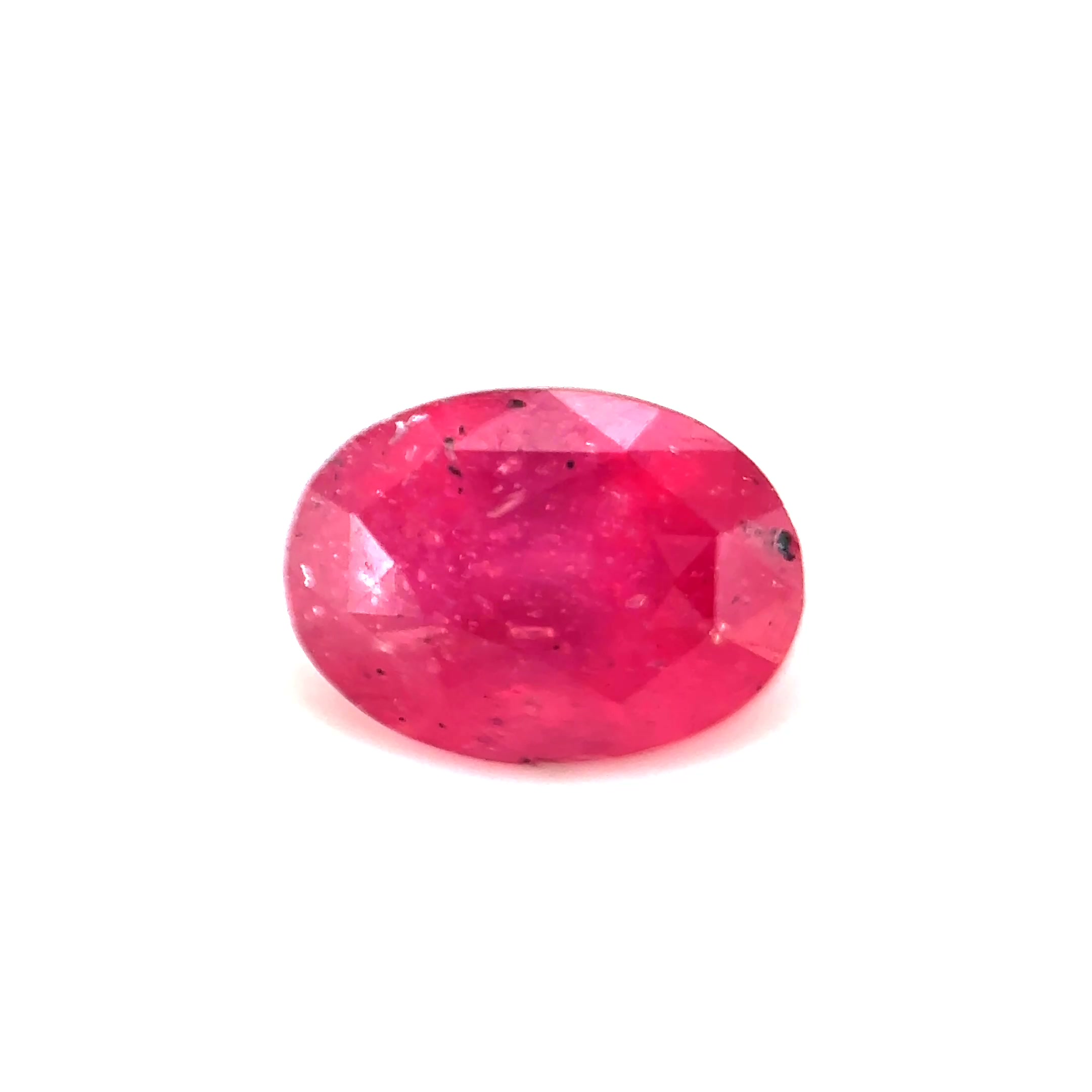 1.35ct Pinkish Red Ruby Vs Oval Shape (7.1x5.5x3.5 mm) UNHEATED gemstone from Ceylon