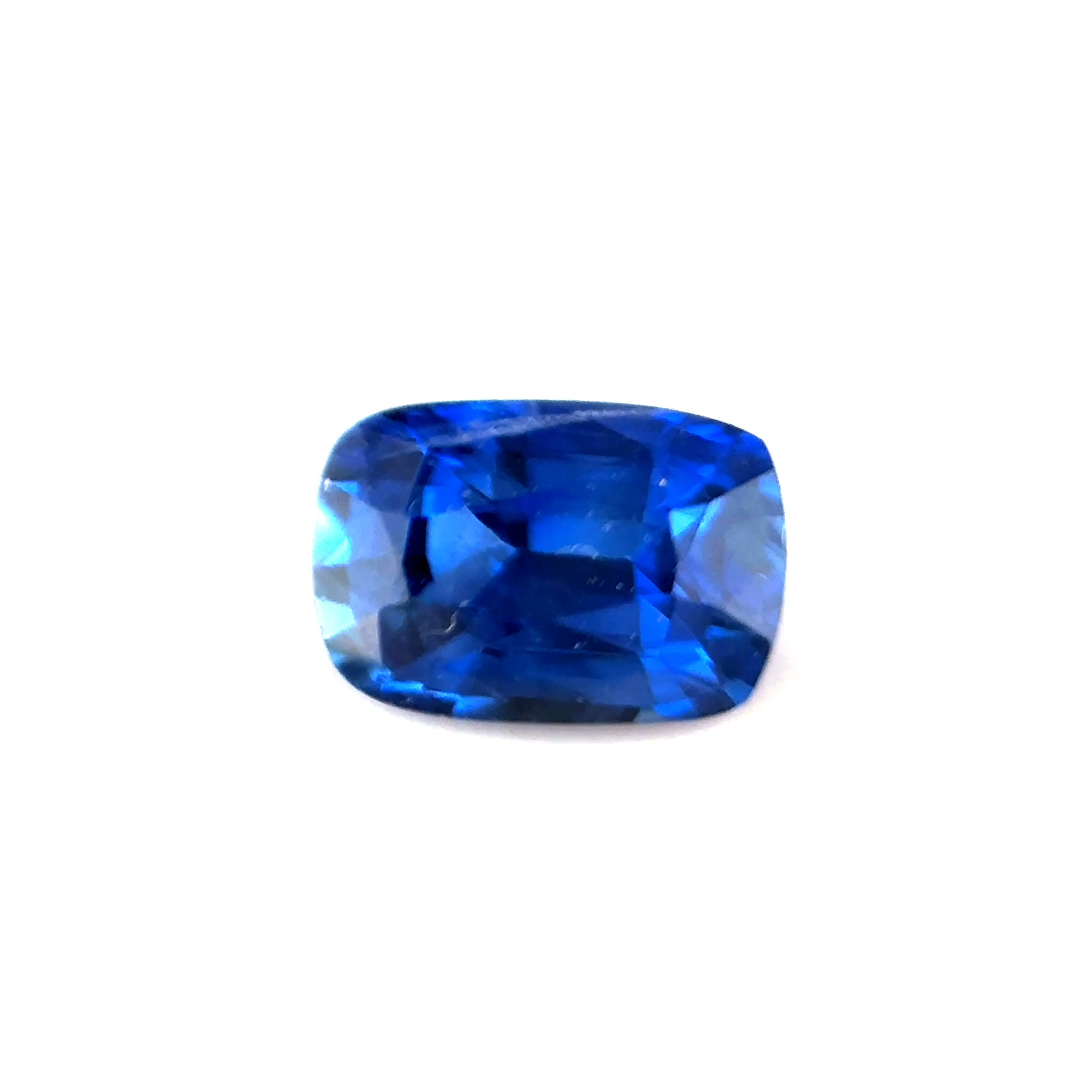 0.85ct Blue Sapphire VVS Cushion Shape (5.9x4x3 mm) UNHEATED gemstone from Ceylon
