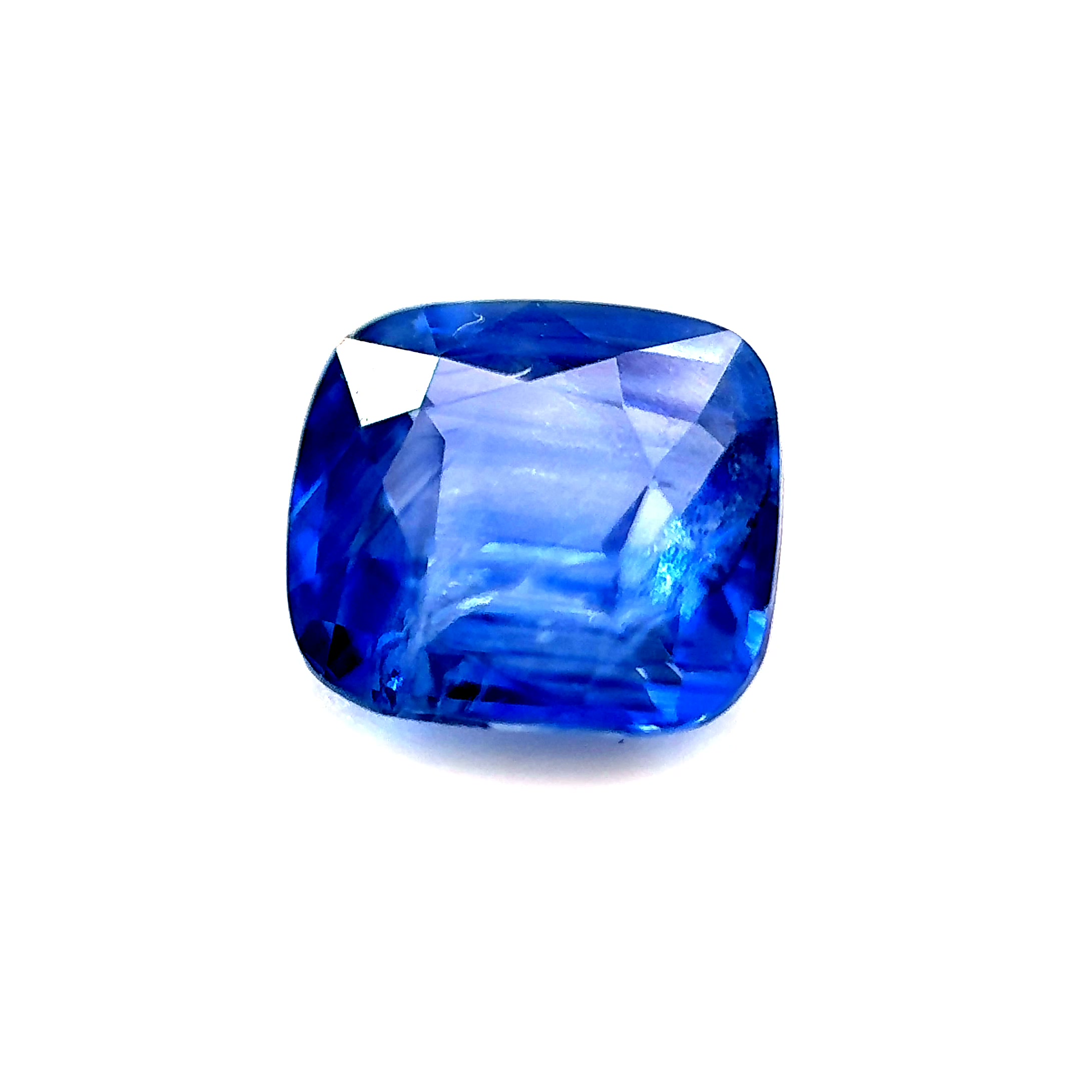 1.25ct Cornflower Blue Sapphire VVS Cushion Shape (6.2x5.6x3.4 mm) UNHEATED gemstone from Ceylon