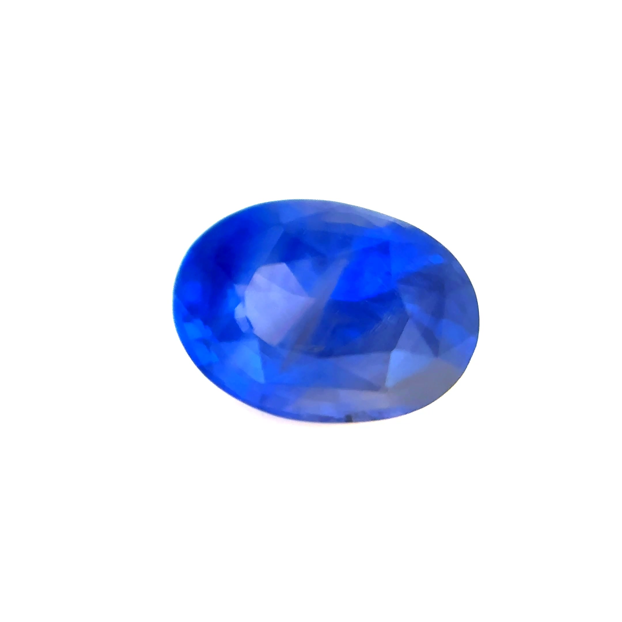 0ct Blue Sapphire Vs Oval Shape (7.7x5.5x3.9 mm) UNHEATED gemstone from Ceylon