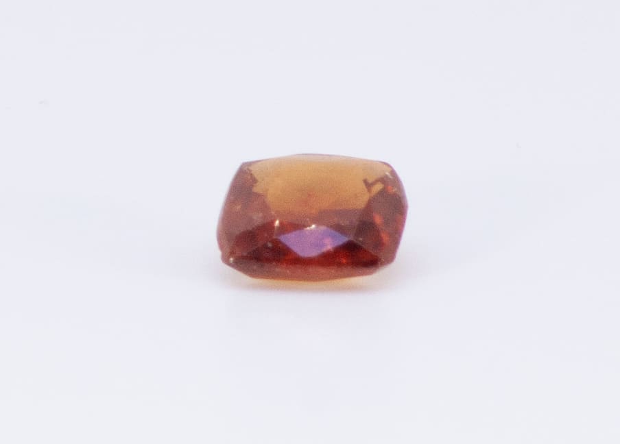 1.5ct Orange Citrine VVS Princess Shape (7.4x6.8x3.3 mm) Unheated gemstone from Sri Lanka