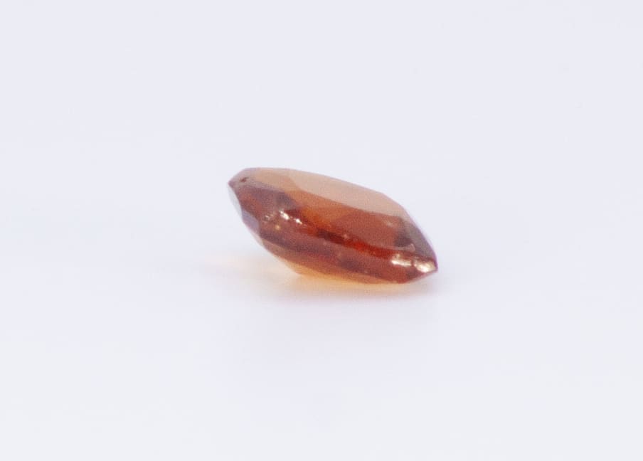 1.5ct Orange Citrine VVS Princess Shape (7.4x6.8x3.3 mm) Unheated gemstone from Sri Lanka