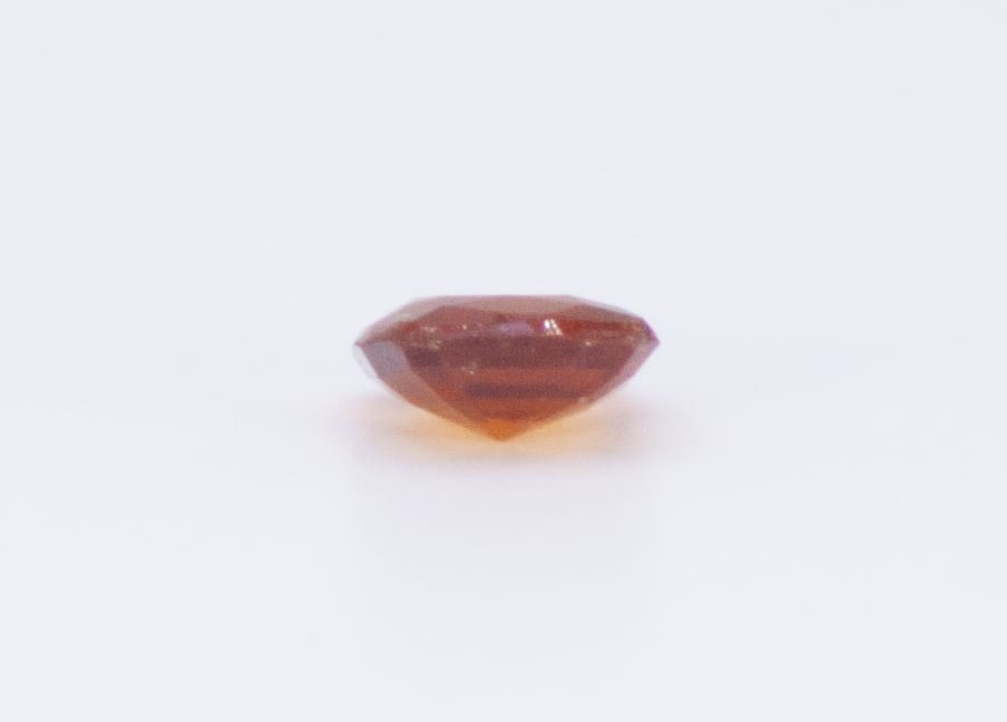 1.5ct Orange Citrine VVS Princess Shape (7.4x6.8x3.3 mm) Unheated gemstone from Sri Lanka