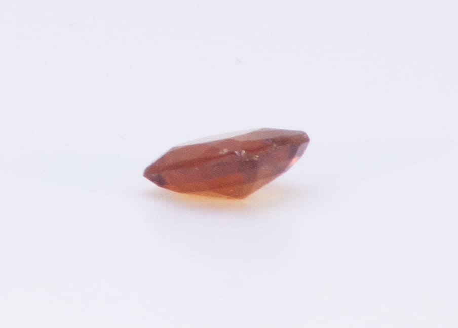 1.5ct Orange Citrine VVS Princess Shape (7.4x6.8x3.3 mm) Unheated gemstone from Sri Lanka