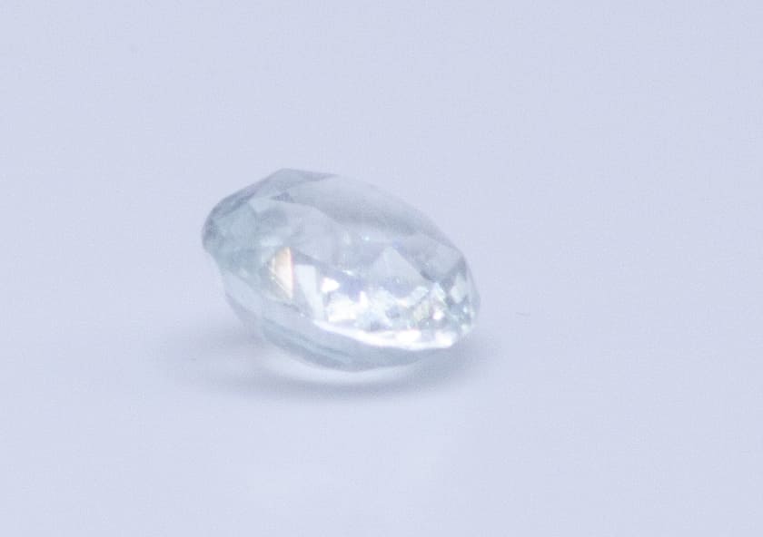 2ct Floral White Quartz VVS Radiant Shape (8.9x7.9x4.7 mm) Unheated gemstone from Sri Lanka