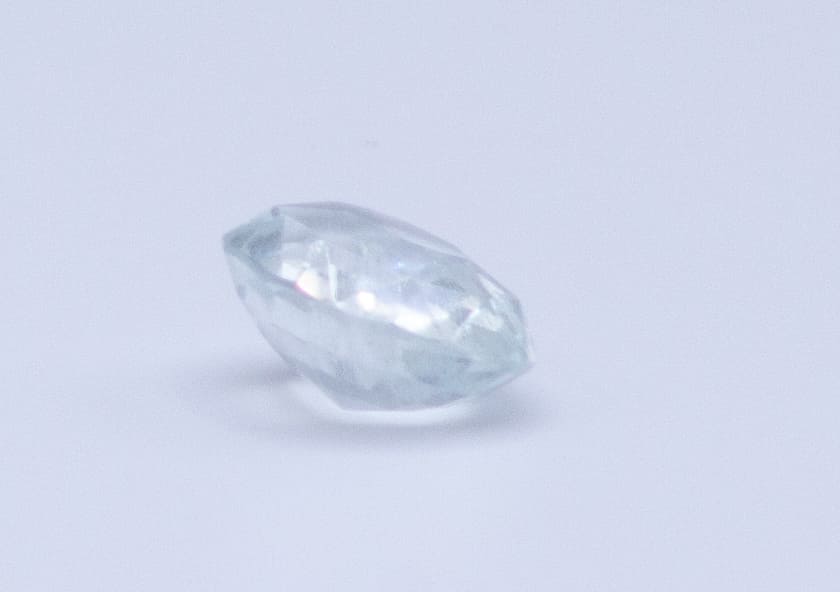 2ct Floral White Quartz VVS Radiant Shape (8.9x7.9x4.7 mm) Unheated gemstone from Sri Lanka