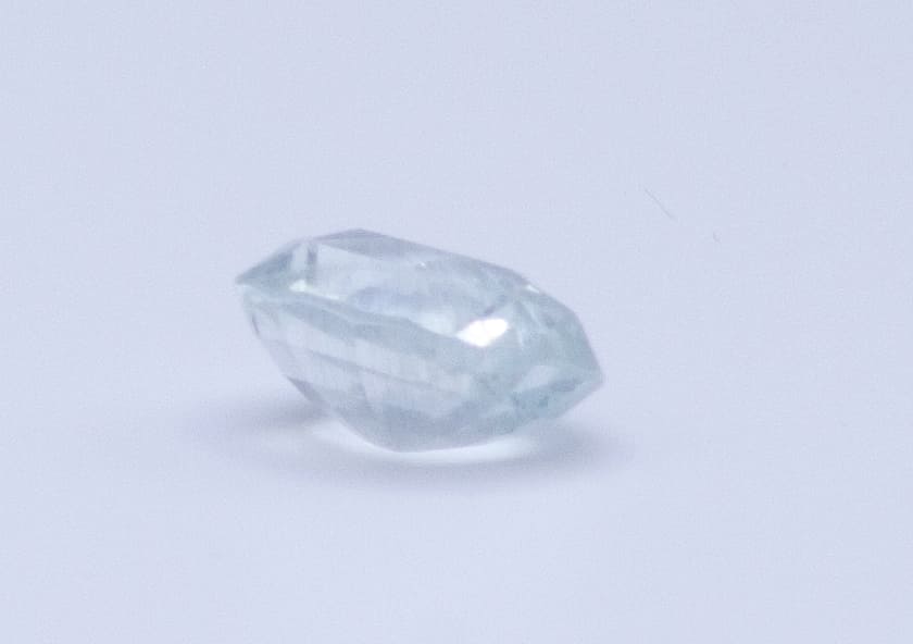 2ct Floral White Quartz VVS Radiant Shape (8.9x7.9x4.7 mm) Unheated gemstone from Sri Lanka