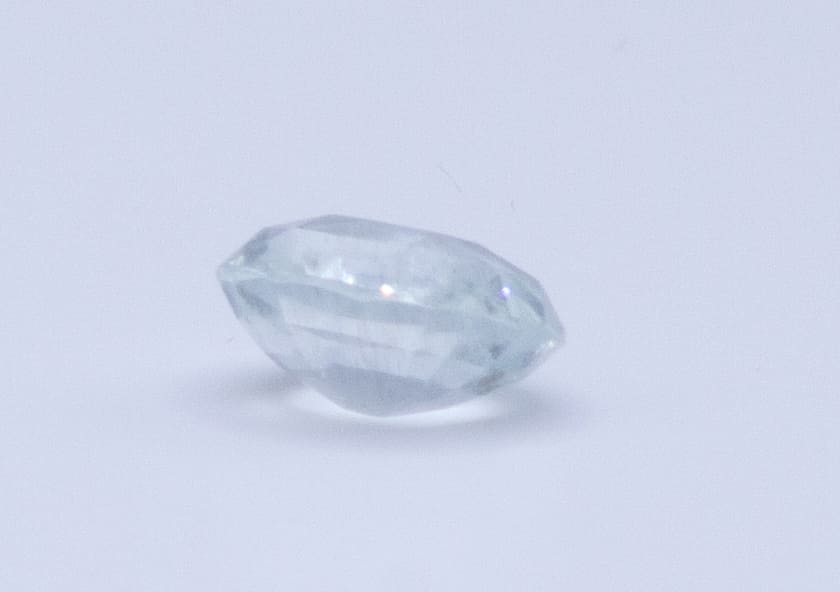 2ct Floral White Quartz VVS Radiant Shape (8.9x7.9x4.7 mm) Unheated gemstone from Sri Lanka