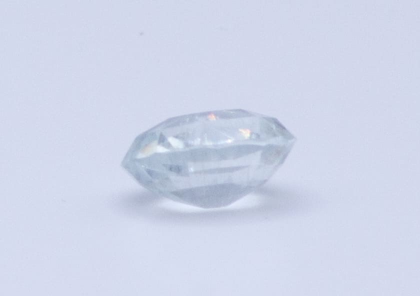 2ct Floral White Quartz VVS Radiant Shape (8.9x7.9x4.7 mm) Unheated gemstone from Sri Lanka