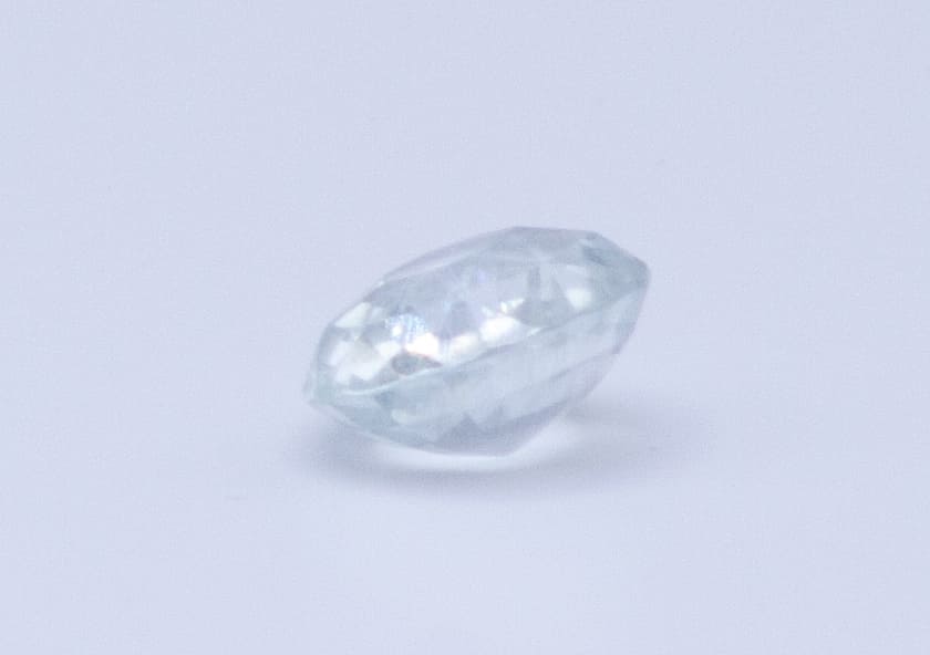 2ct Floral White Quartz VVS Radiant Shape (8.9x7.9x4.7 mm) Unheated gemstone from Sri Lanka