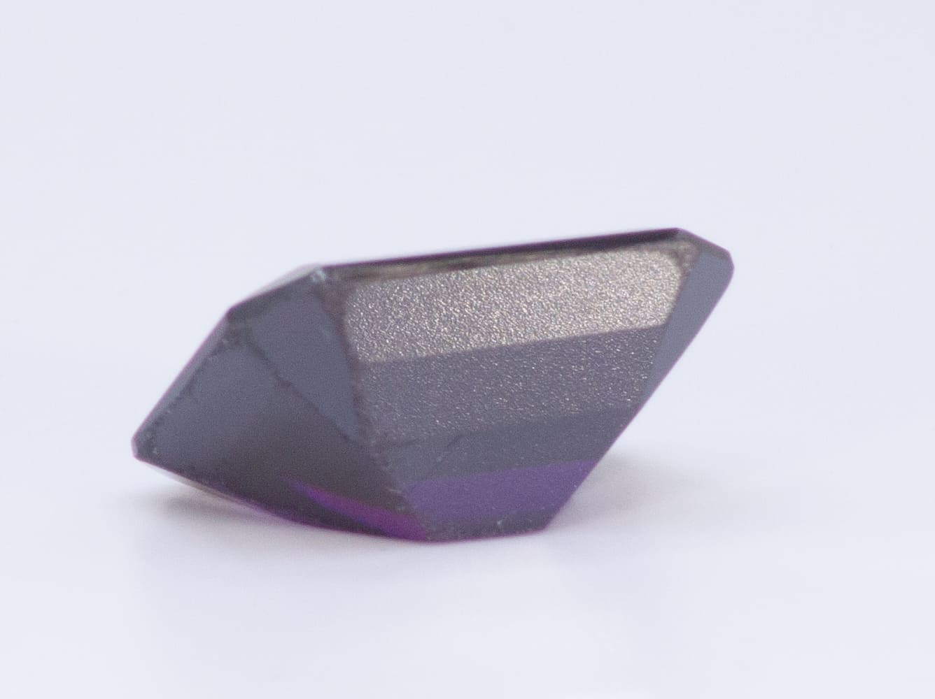 43ct Purple Garnet VVS Emerald Shape (20x15.9x8.7 mm) Unheated gemstone from Sri Lanka