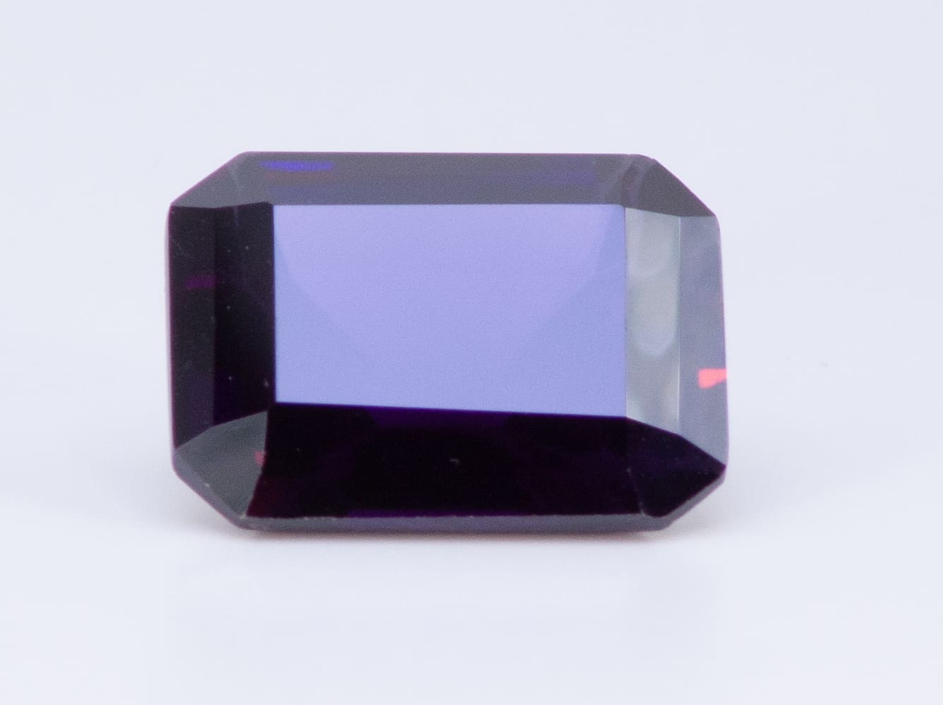 43ct Purple Garnet VVS Emerald Shape (20x15.9x8.7 mm) Unheated gemstone from Sri Lanka