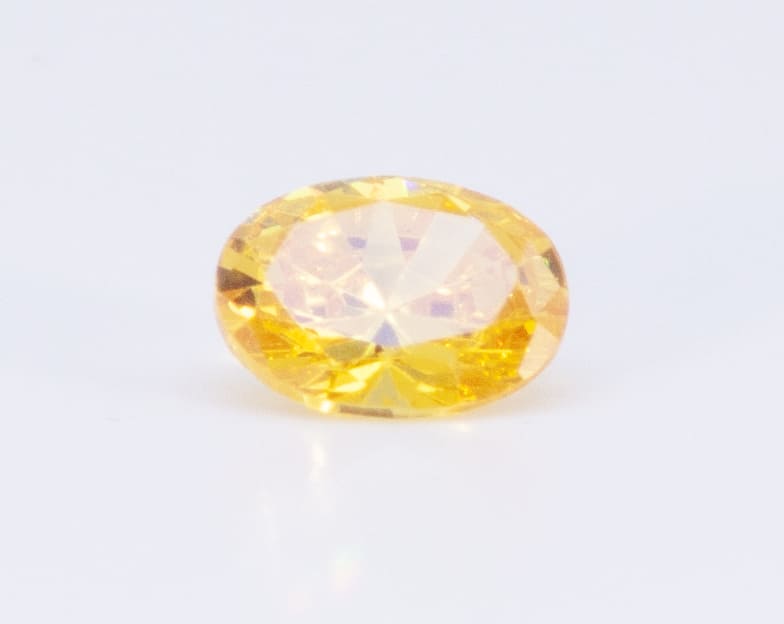 3ct Yellow Sinhalite VVS1 Oval Shape (8.9x6.8x4.2 mm) Unheated gemstone from Sri Lanka