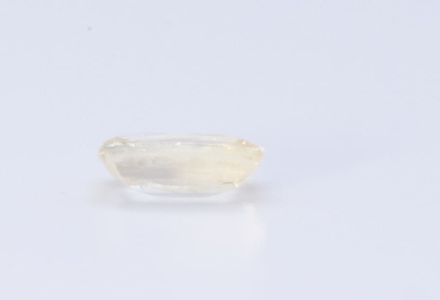 2ct Yellow Sapphire SI1 Princess Shape (8.7x6.4x3.2 mm) Unheated gemstone from Sri Lanka