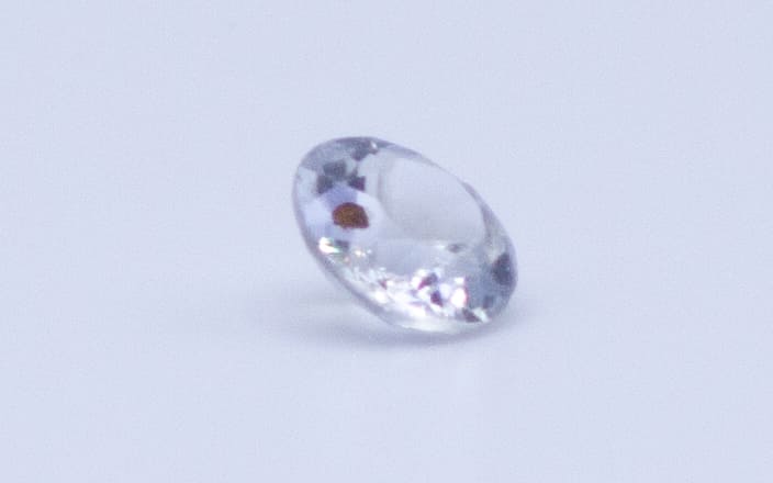 1ct White Sapphire SI1 Round Shape (5.7x0x3.5 mm) Unheated gemstone from Sri Lanka