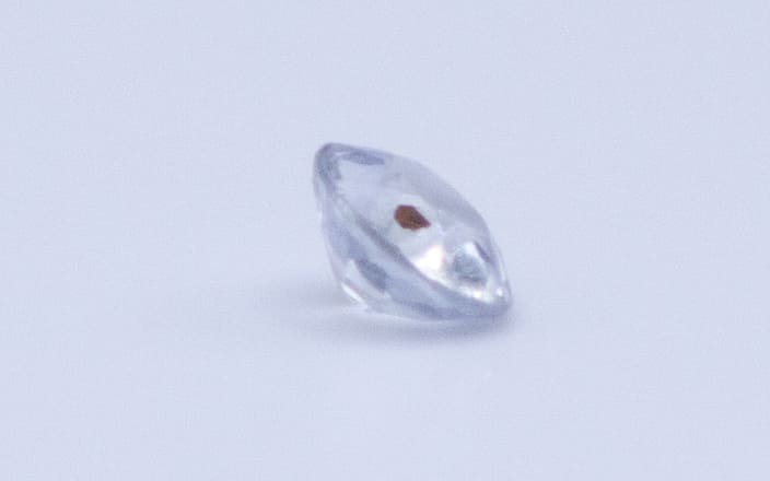 1ct White Sapphire SI1 Round Shape (5.7x0x3.5 mm) Unheated gemstone from Sri Lanka