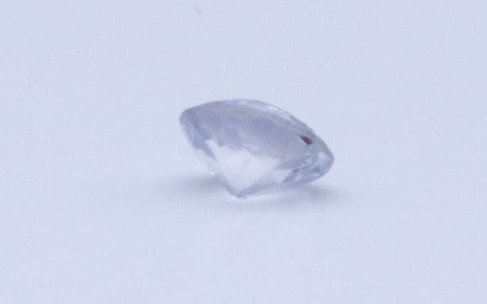 1ct White Sapphire SI1 Round Shape (5.7x0x3.5 mm) Unheated gemstone from Sri Lanka