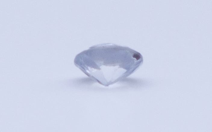 1ct White Sapphire SI1 Round Shape (5.7x0x3.5 mm) Unheated gemstone from Sri Lanka