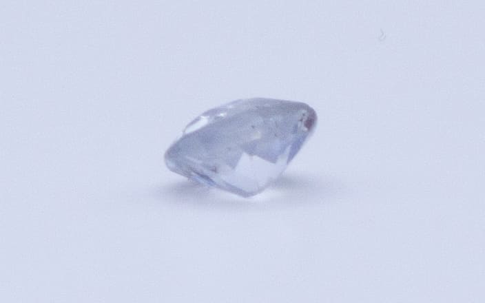 1ct White Sapphire SI1 Round Shape (5.7x0x3.5 mm) Unheated gemstone from Sri Lanka