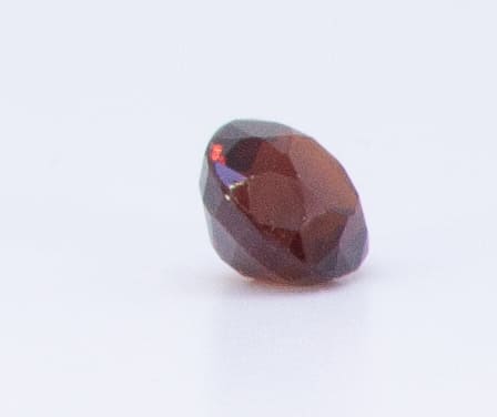 2.5ct Dark Orange Citrine VVS Oval Shape (7.6x7.3x5.3 mm) Unheated gemstone from Sri Lanka