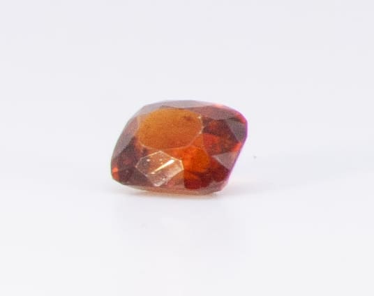 2ct Dark Orange Citrine VVS Asscher Shape (8x6.6x4.7 mm) Unheated gemstone from Sri Lanka