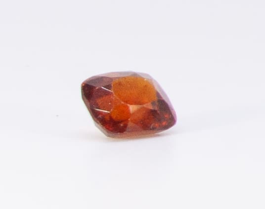 2ct Dark Orange Citrine VVS Asscher Shape (8x6.6x4.7 mm) Unheated gemstone from Sri Lanka