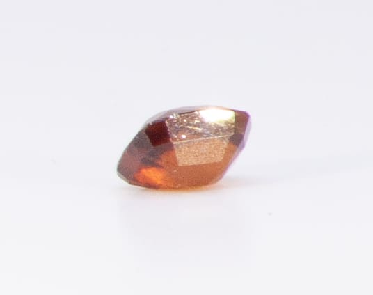 2ct Dark Orange Citrine VVS Asscher Shape (8x6.6x4.7 mm) Unheated gemstone from Sri Lanka