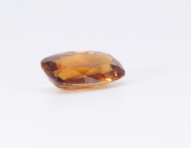 3ct Orange Citrine VVS Emerald Shape (12.1x7.4x4.1 mm) Unheated gemstone from Sri Lanka