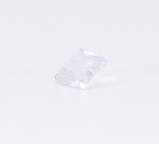 1.1ct White Aquamarine VVS Princess Shape (6.9x5.8x3.8 mm) Unheated gemstone from Sri Lanka