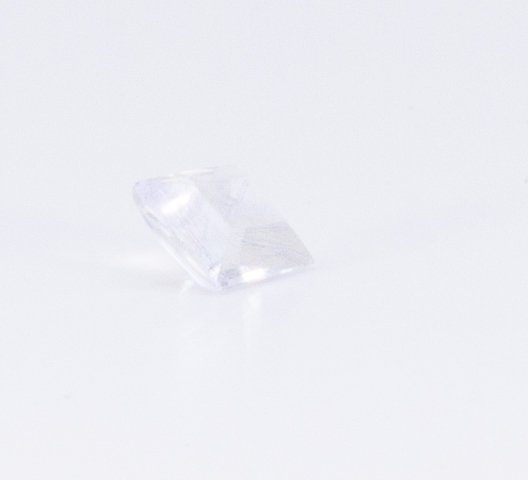 1.1ct White Aquamarine VVS Princess Shape (6.9x5.8x3.8 mm) Unheated gemstone from Sri Lanka