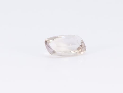 0.7ct White - Off Spinel SI1 Asscher Shape (7.3x4.4x2.8 mm) Unheated gemstone from Sri Lanka