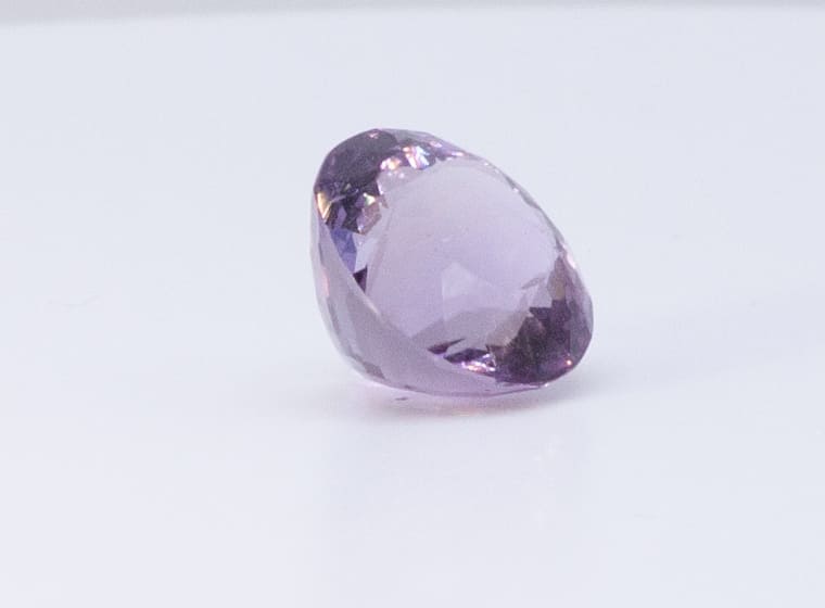 7.4ct Purple Amethyst VVS Round Shape (12.5x0x9.3 mm) Unheated gemstone from Sri Lanka