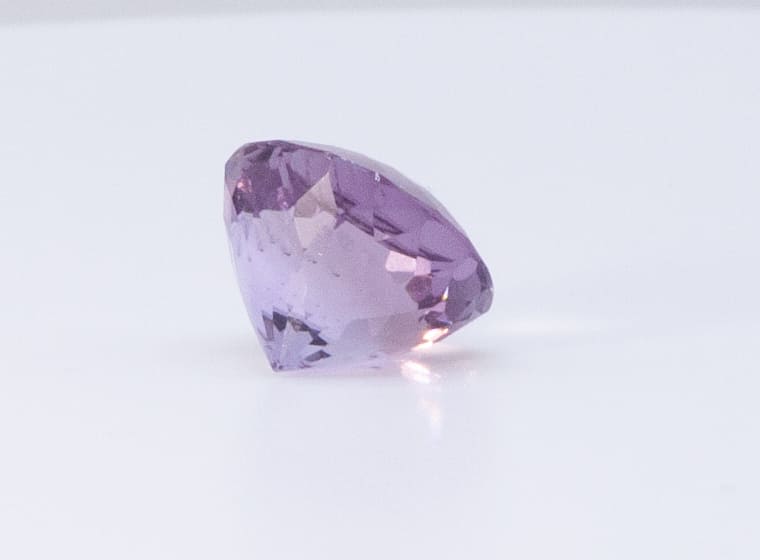 7.4ct Purple Amethyst VVS Round Shape (12.5x0x9.3 mm) Unheated gemstone from Sri Lanka