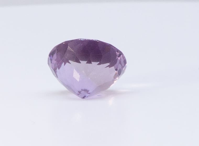 7.4ct Purple Amethyst VVS Round Shape (12.5x0x9.3 mm) Unheated gemstone from Sri Lanka