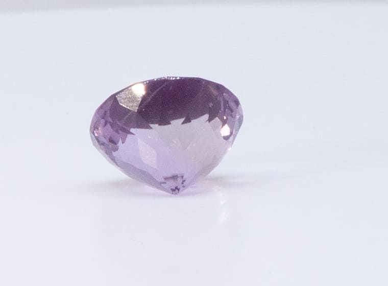 7.4ct Purple Amethyst VVS Round Shape (12.5x0x9.3 mm) Unheated gemstone from Sri Lanka