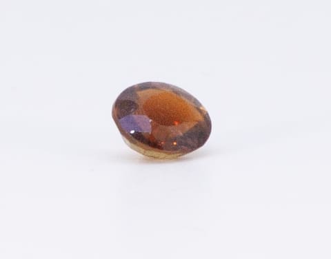 0.8ct Orange Citrine VVS Round Shape (6.2x5.9x3.5 mm) Unheated gemstone from Sri Lanka