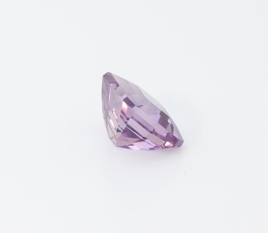 3.85ct Purple Amethyst VVS Asscher Shape (9.5x9.5x6.3 mm) Unheated gemstone from Sri Lanka