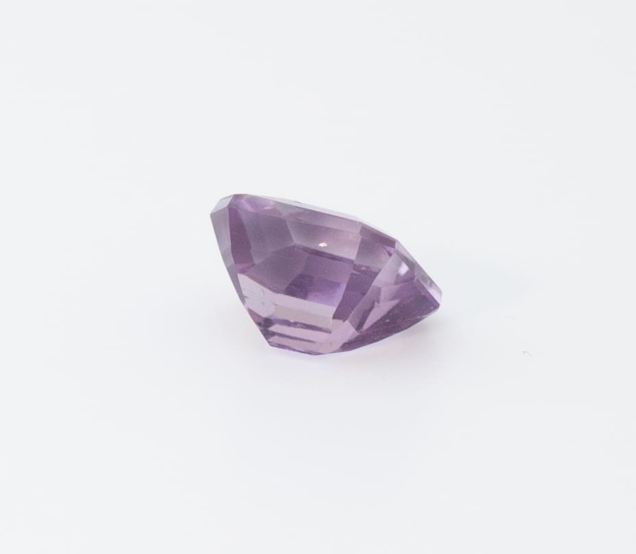 3.85ct Purple Amethyst VVS Asscher Shape (9.5x9.5x6.3 mm) Unheated gemstone from Sri Lanka