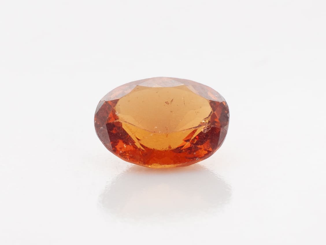 1.45ct Orange Citrine VVS Oval Shape (7.8x6x3.6 mm) Unheated gemstone from Sri Lanka