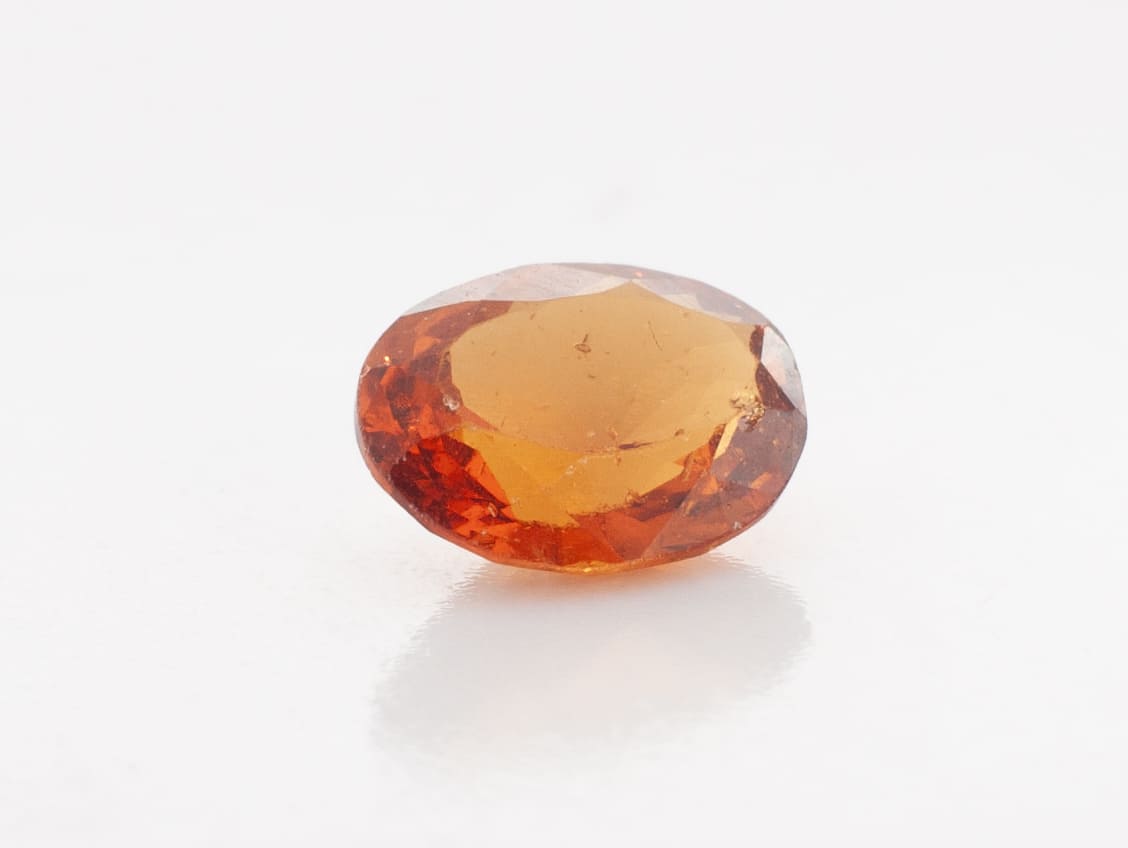 1.45ct Orange Citrine VVS Oval Shape (7.8x6x3.6 mm) Unheated gemstone from Sri Lanka