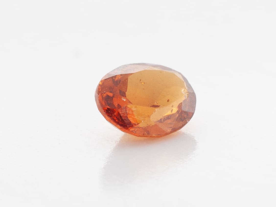 1.45ct Orange Citrine VVS Oval Shape (7.8x6x3.6 mm) Unheated gemstone from Sri Lanka