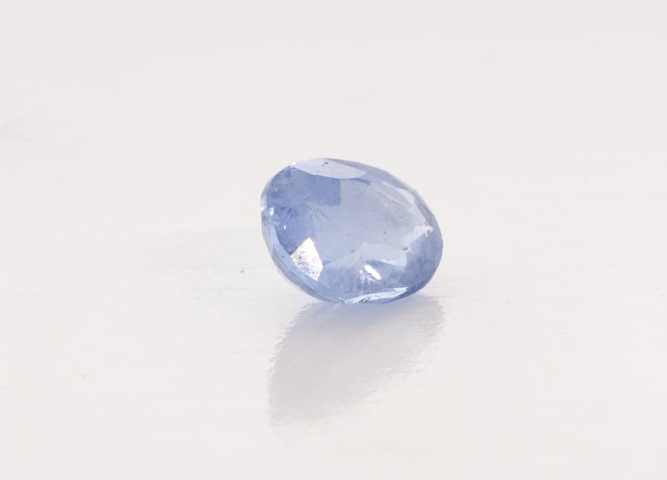 0.6ct Blue Sapphire VVS Oval Shape (5.8x4x2.5 mm) Unheated gemstone from Sri Lanka