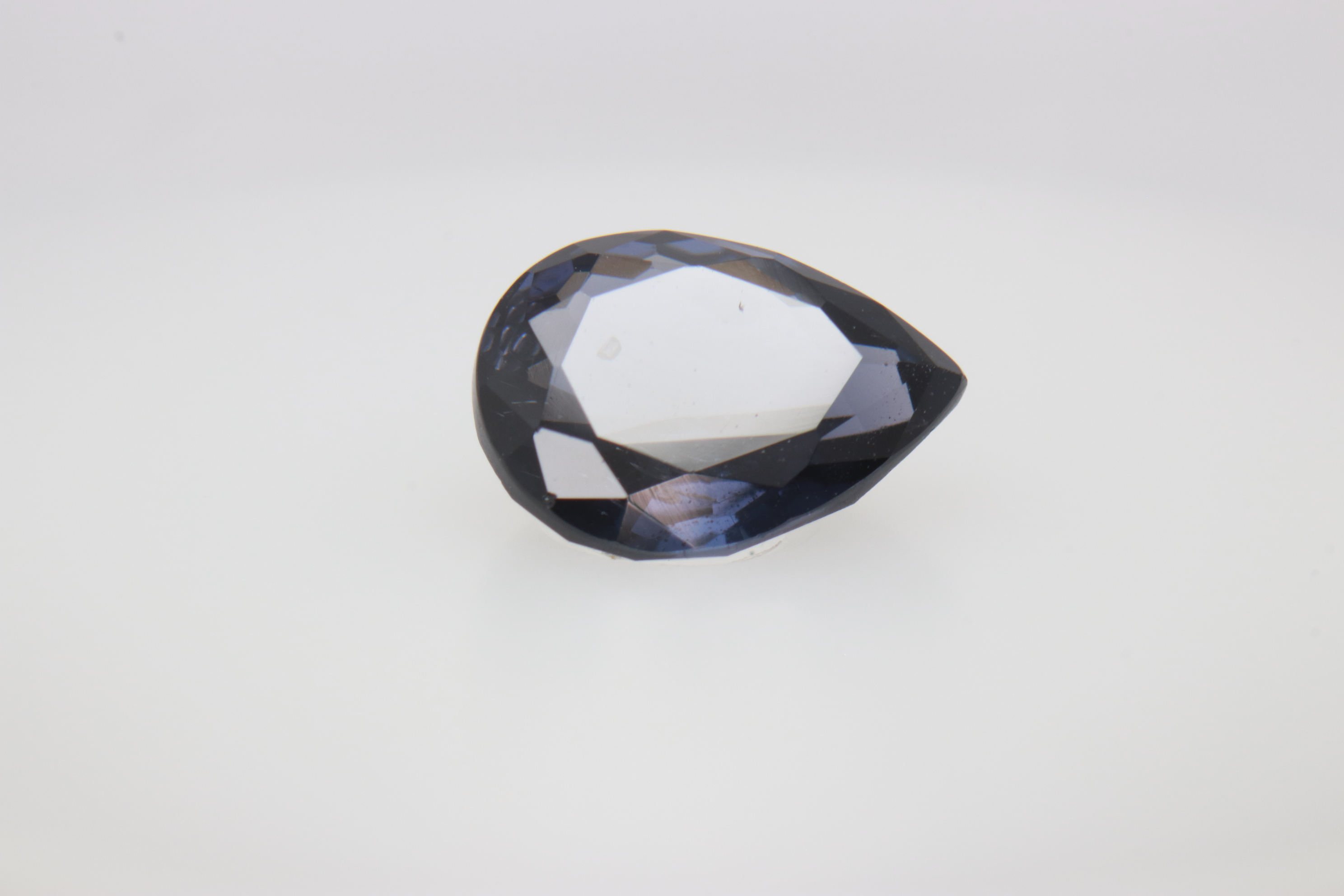 1.4ct Dark Blue Spinel SI1 Pear Shape (6x7.9x3.3 mm) Unheated gemstone from Sri Lanka