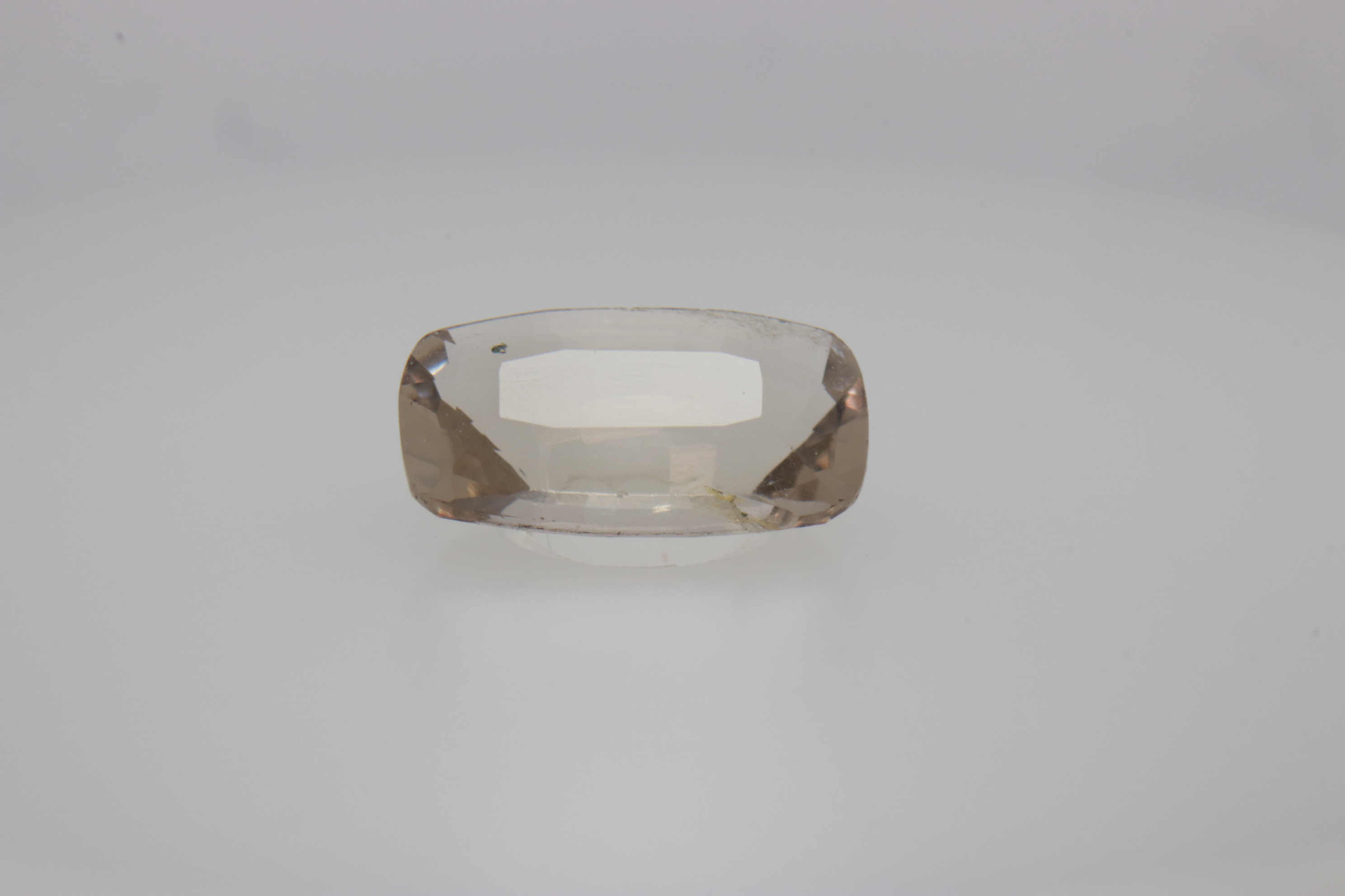 0.7ct White - Off Spinel SI1 Asscher Shape (7.3x4.4x2.8 mm) Unheated gemstone from Sri Lanka
